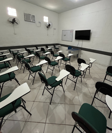 Sala administrativa para atendimento e orientação